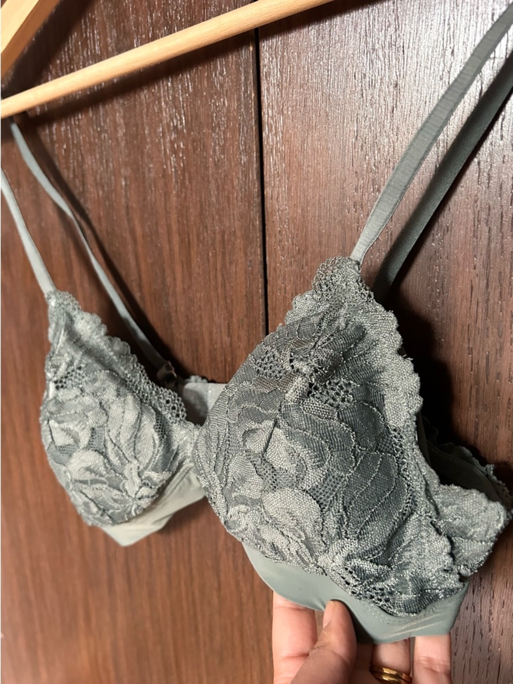 Lace Bralette in Sage Green - Lightweight Women’s Intimates